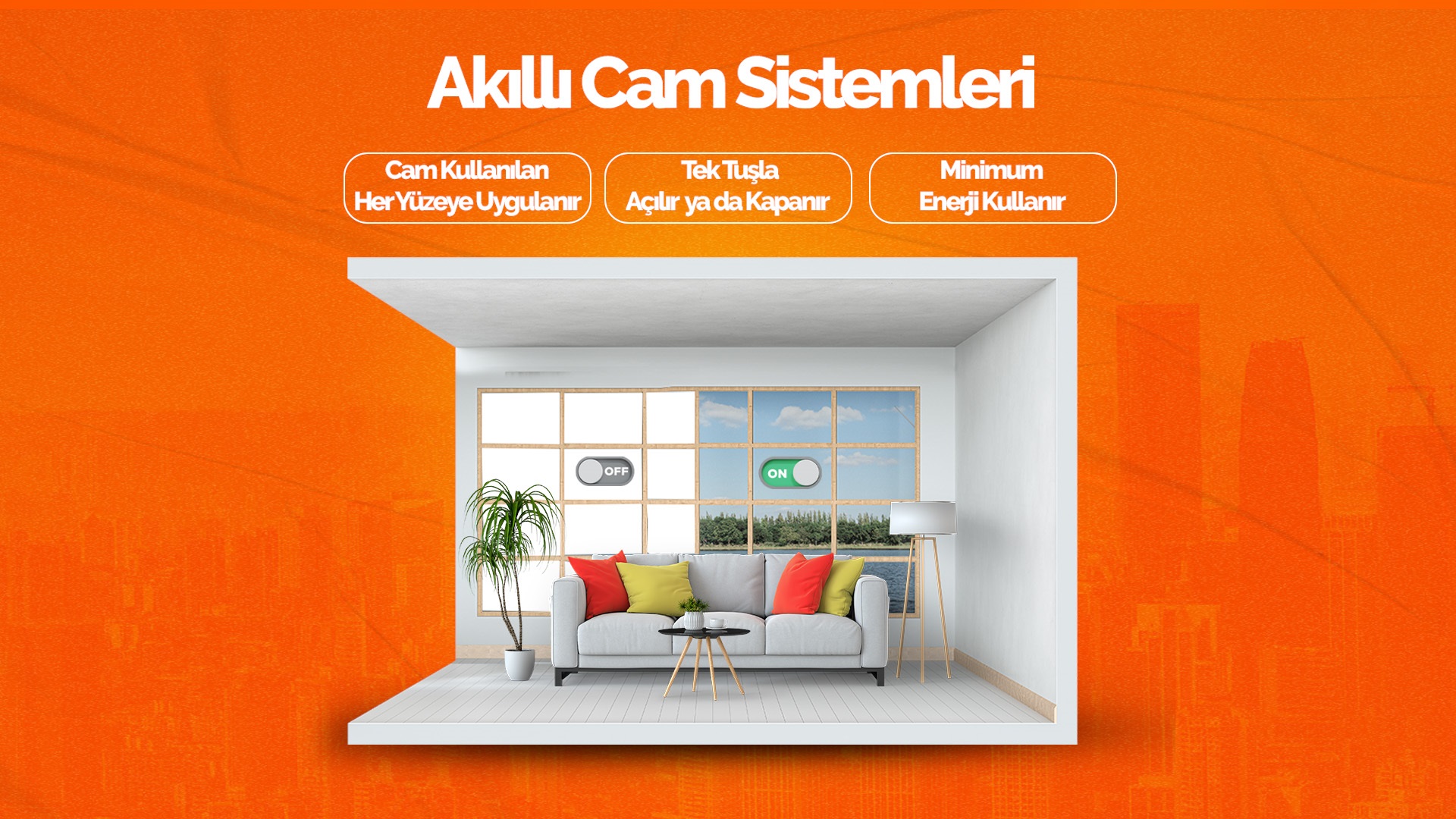 akilli cam smart glass ofis